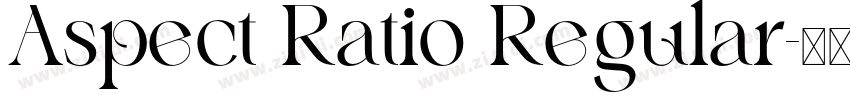 Aspect Ratio Regular字体转换 Aspect Ratio Regular字体转换